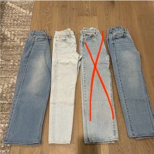 Bundle petite jeans 24/25 Levi’s old navy H&M